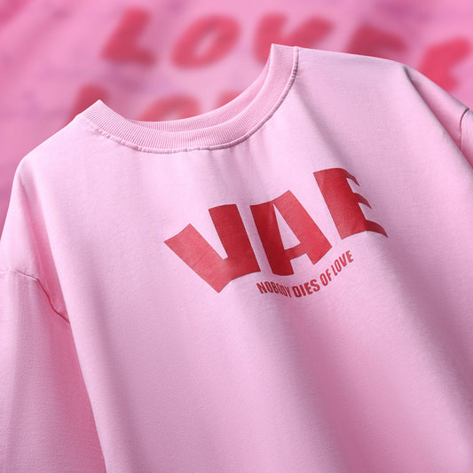 PINK LOVE LOGGED OUT T-SHIRT