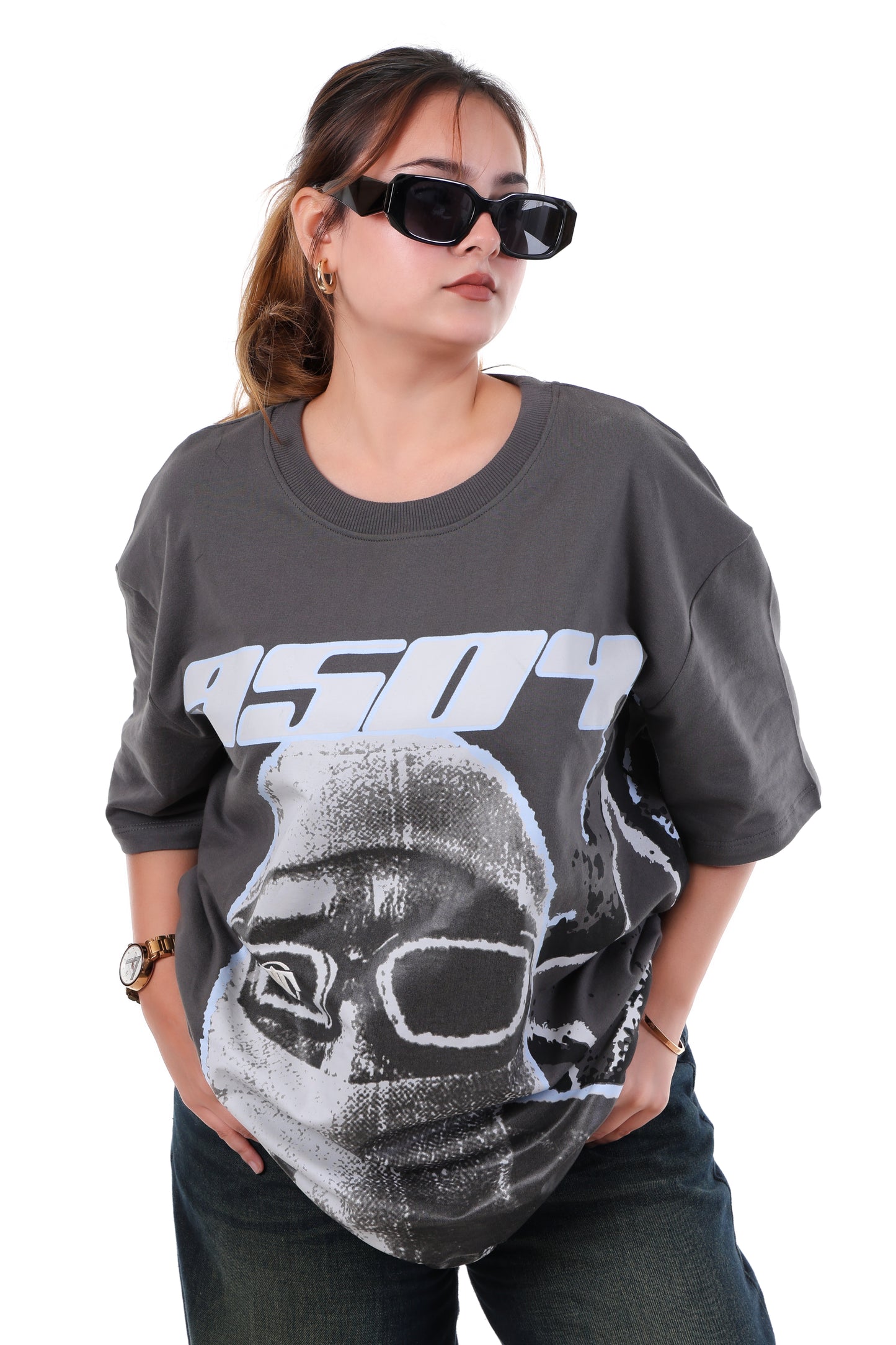 GREY HOOD 9504 T-SHIRT