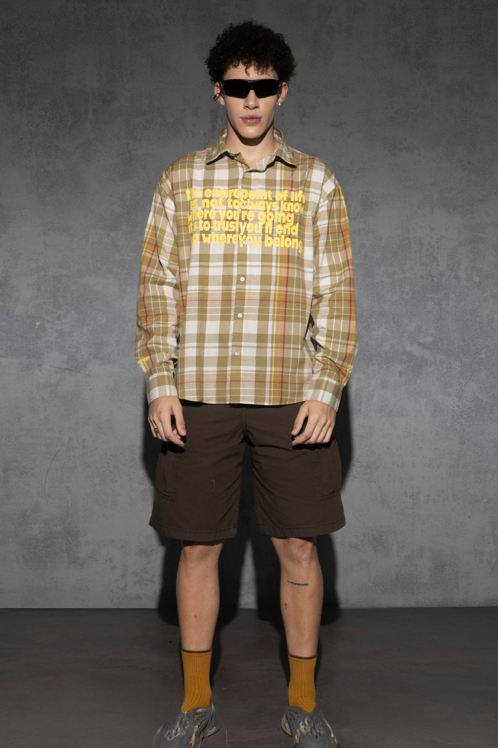 LEAVE IT ON GOD PLAID SHIRT [UNISEX]