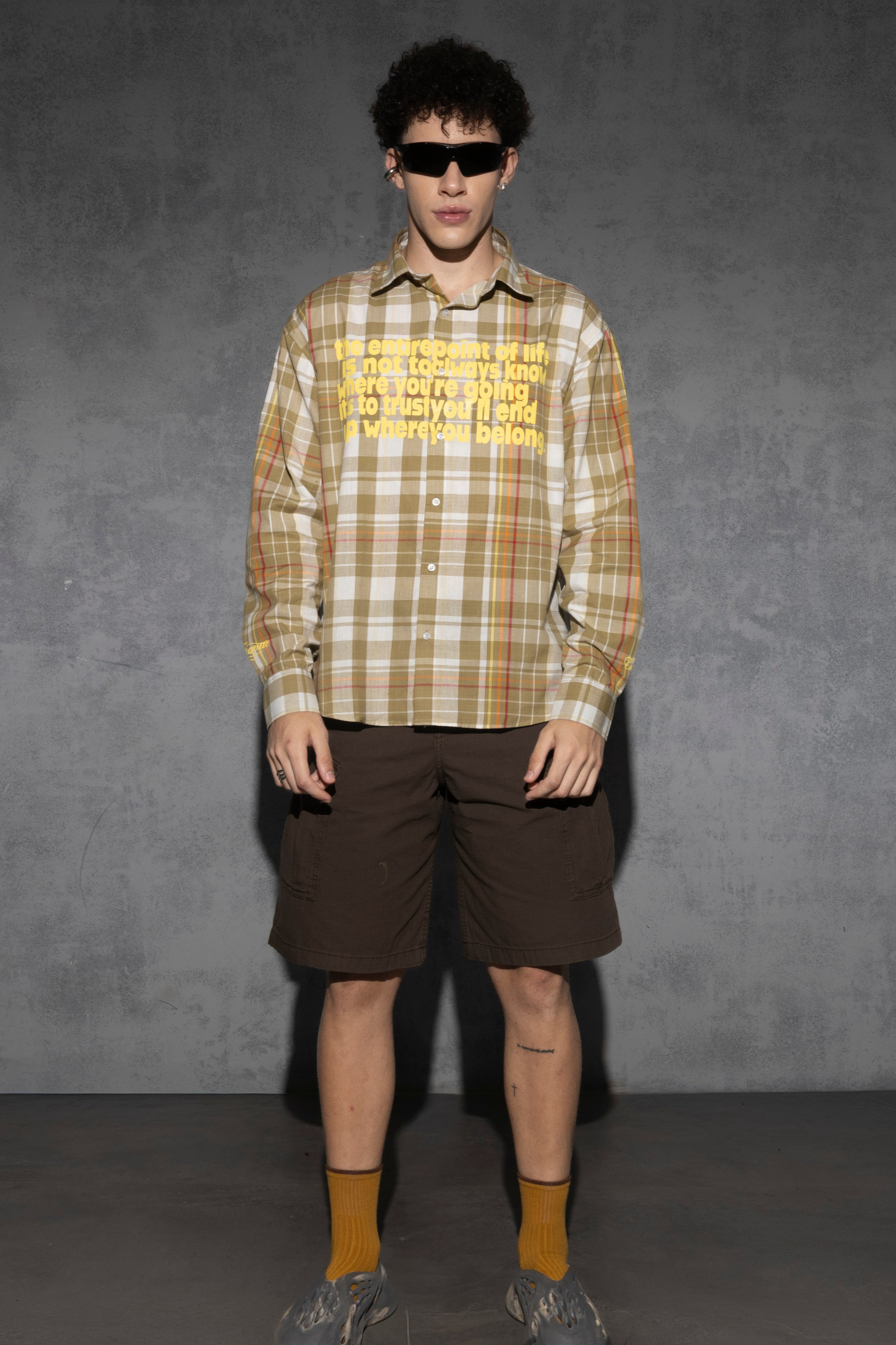 LEAVE IT ON GOD PLAID SHIRT [UNISEX]