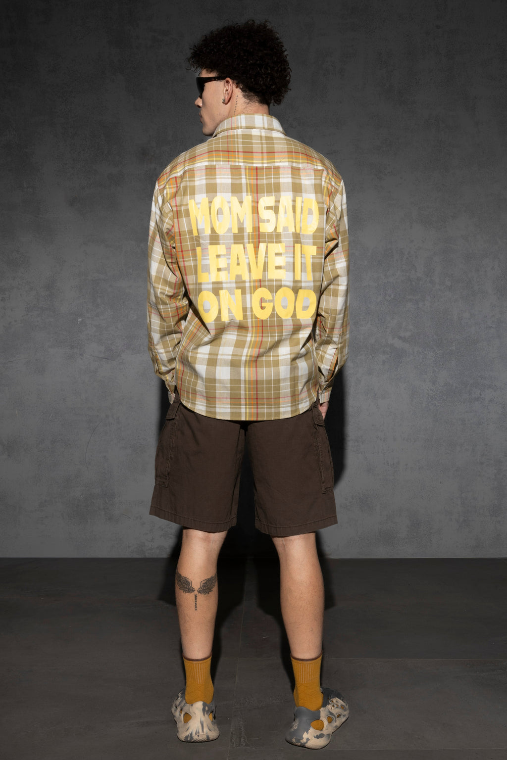 LEAVE IT ON GOD PLAID SHIRT [UNISEX]