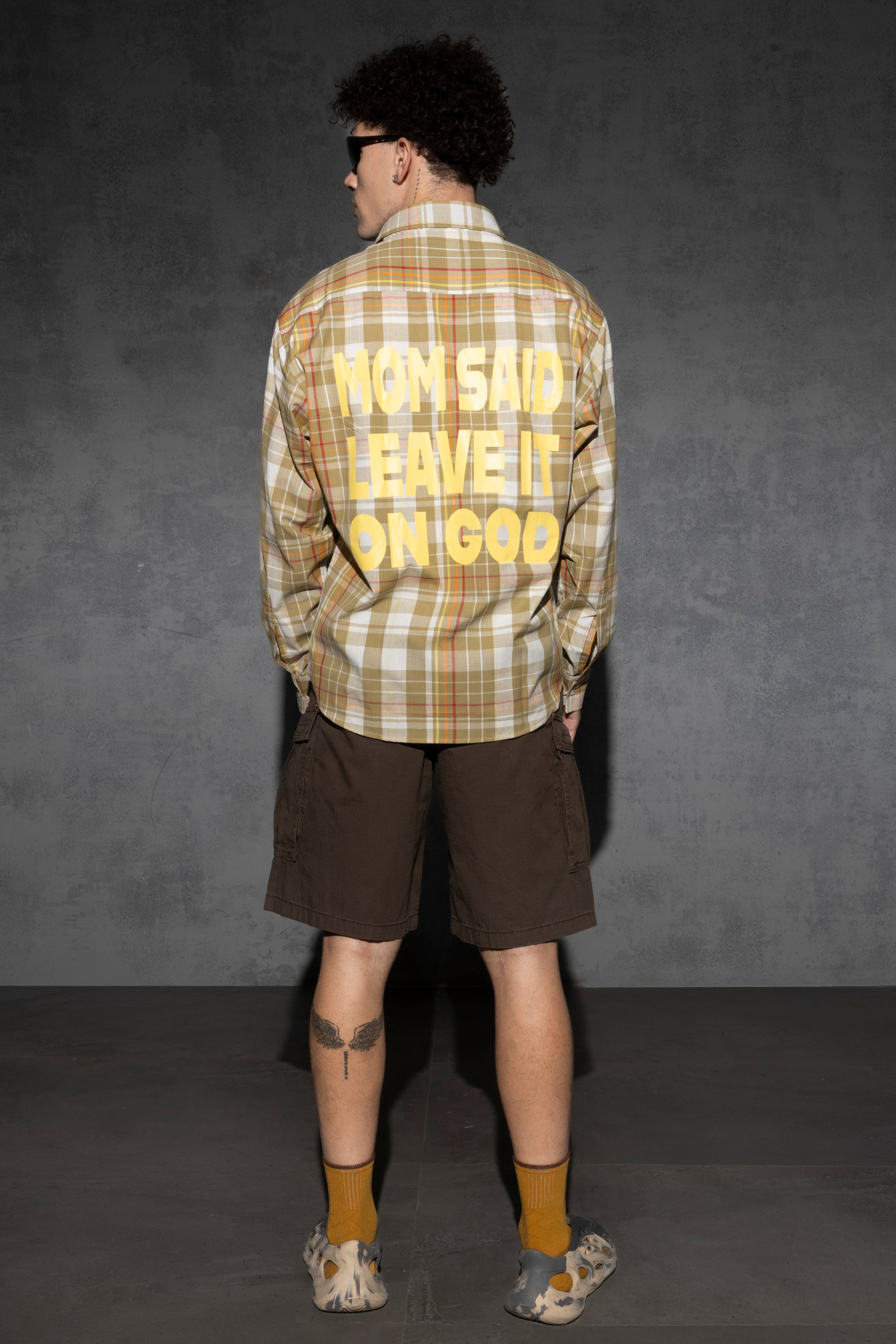 LEAVE IT ON GOD PLAID SHIRT [UNISEX]