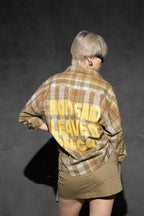 LEAVE IT ON GOD PLAID SHIRT [UNISEX]