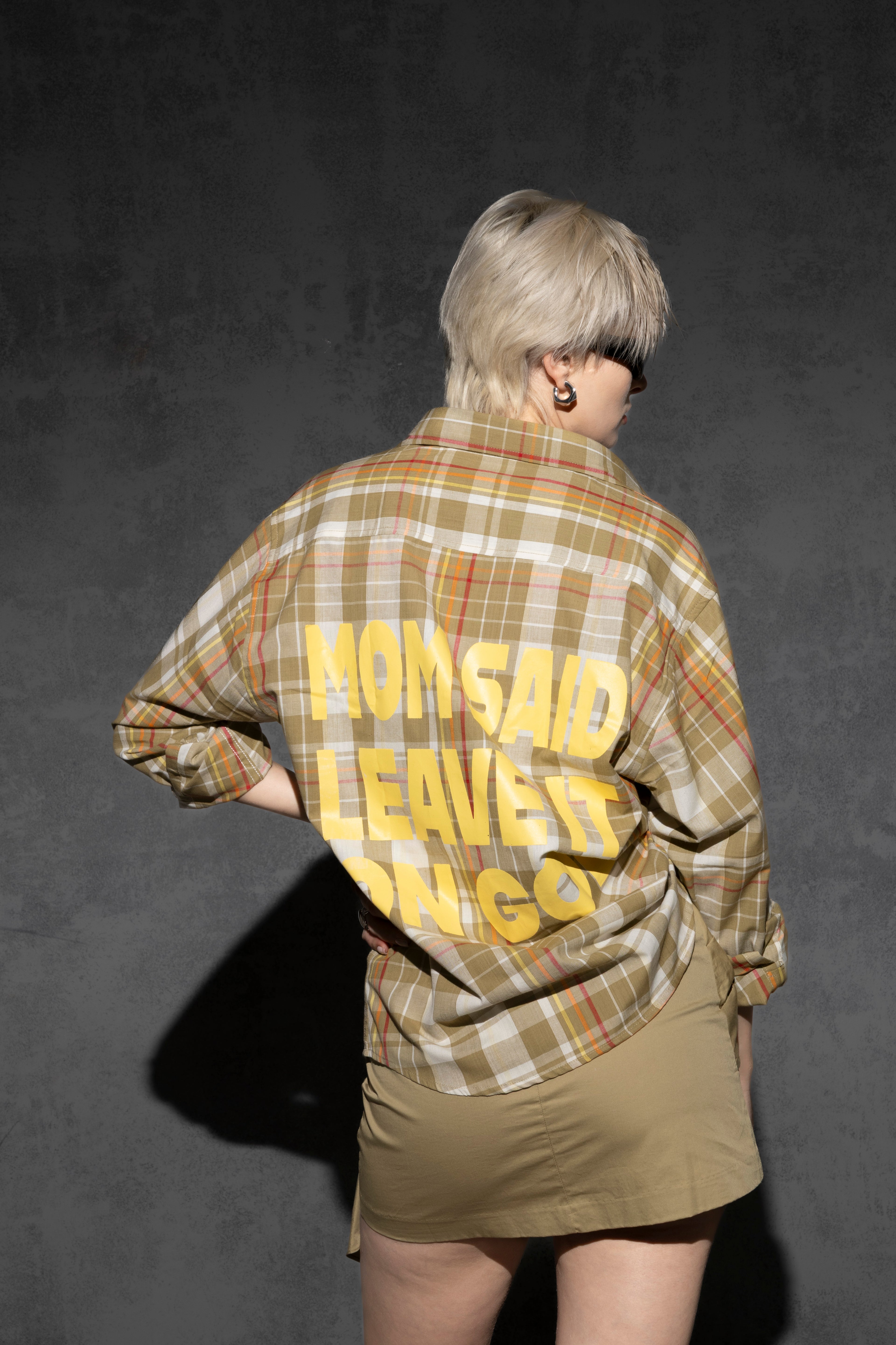 LEAVE IT ON GOD PLAID SHIRT [UNISEX]