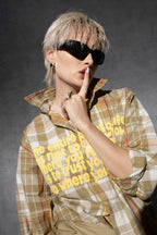 LEAVE IT ON GOD PLAID SHIRT [UNISEX]
