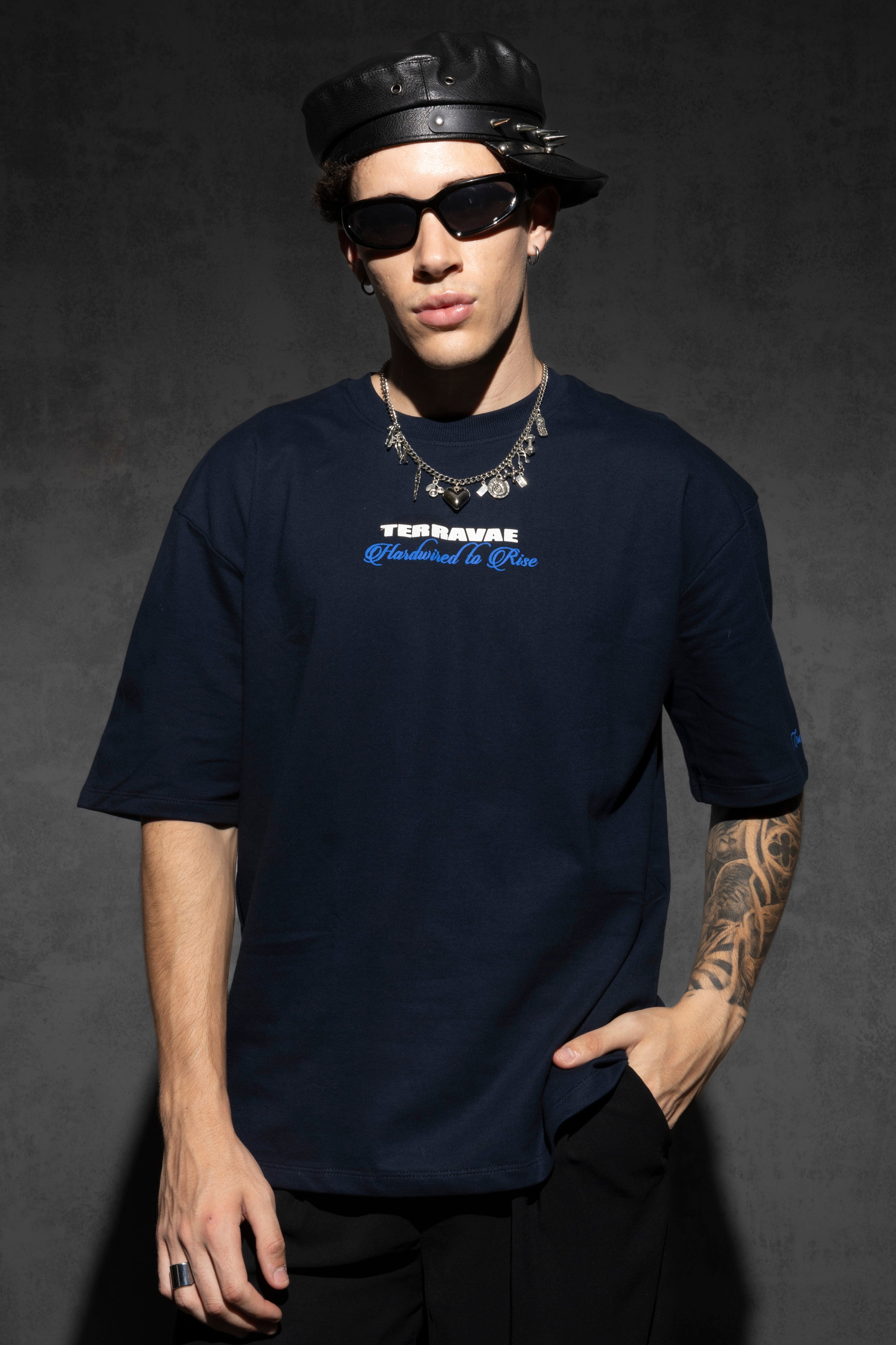 NAVY ANCHOR T-SHIRT [UNISEX]