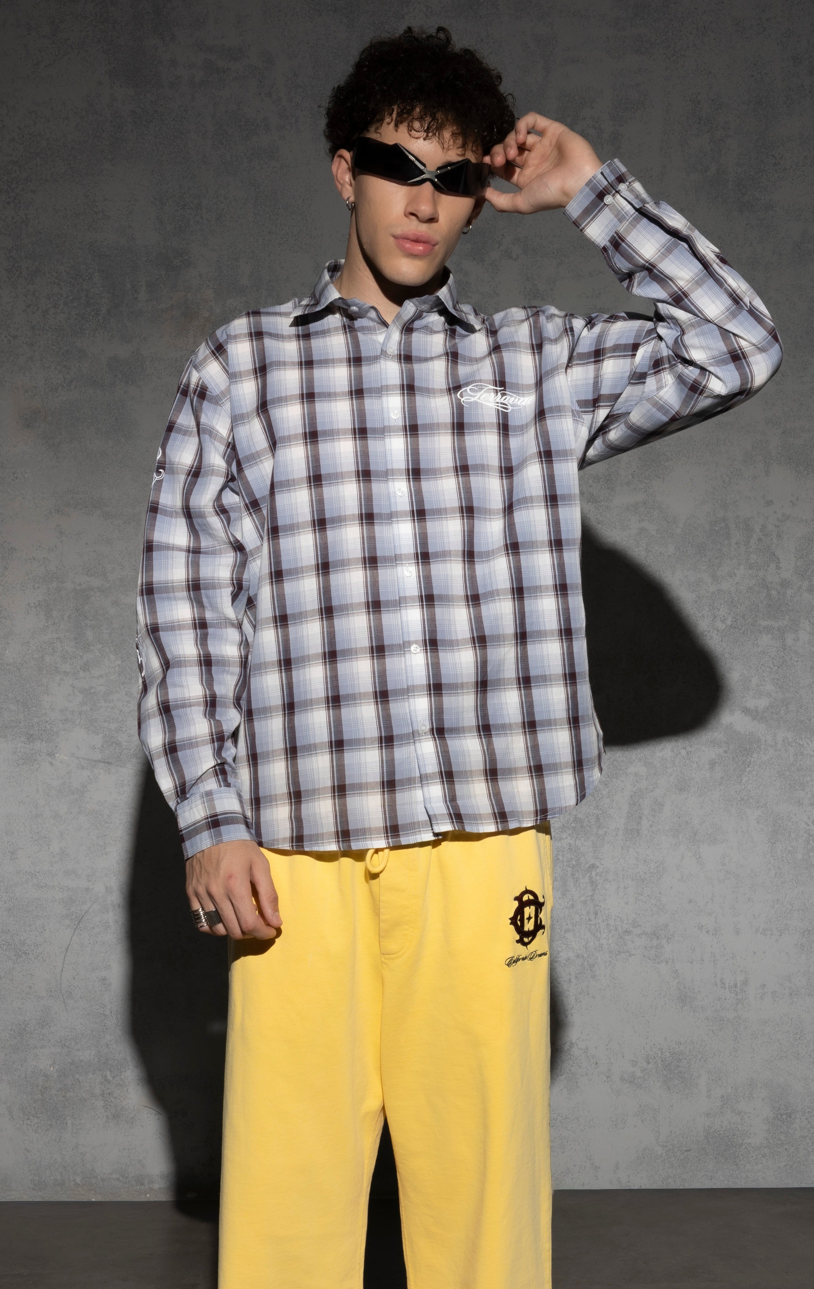 GO WITH THE FLOW CHECKS SHIRT [UNISEX]
