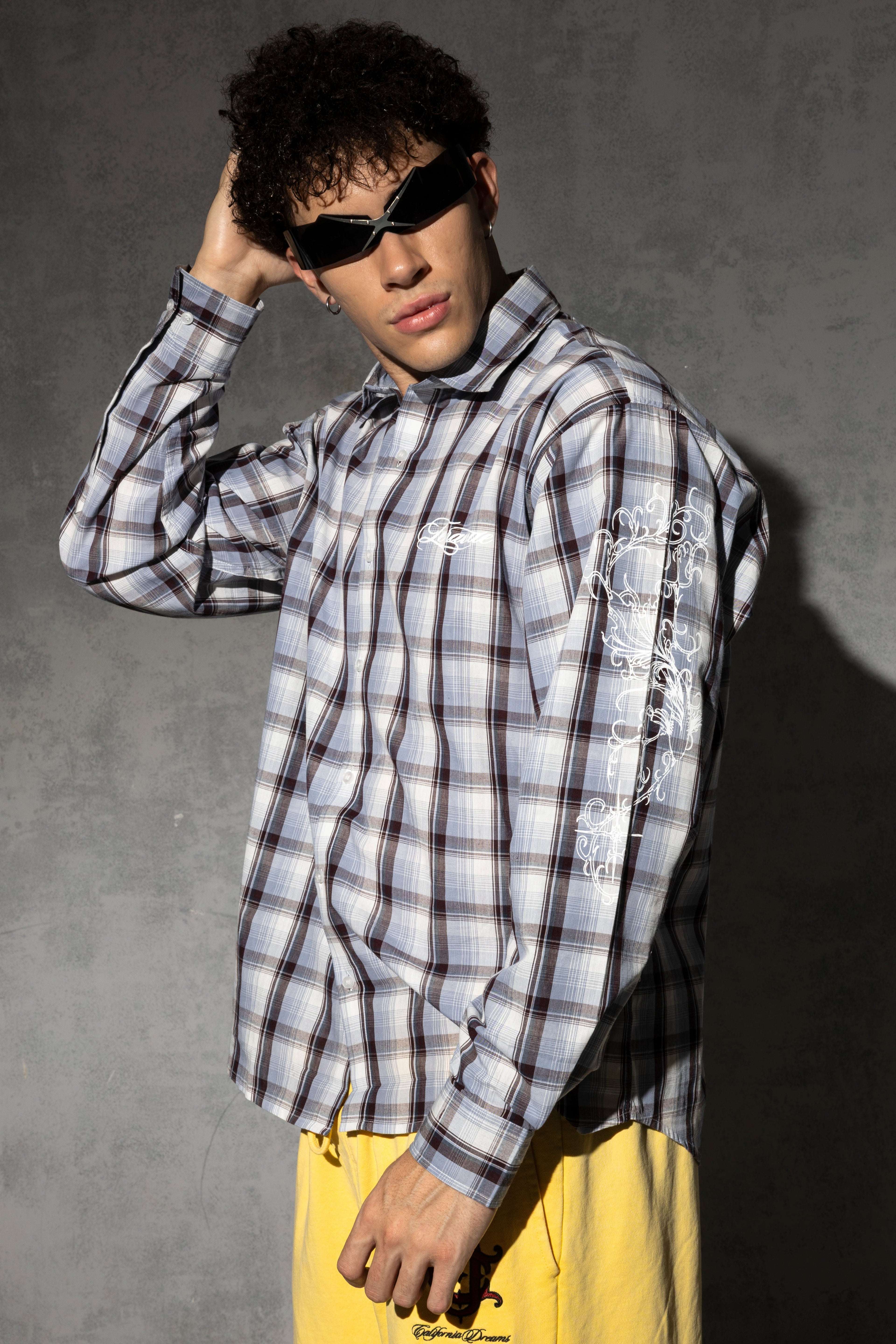 GO WITH THE FLOW CHECKS SHIRT [UNISEX]