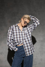 GO WITH THE FLOW CHECKS SHIRT [UNISEX]