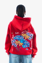 CRIMSON BLOOM HOODIE