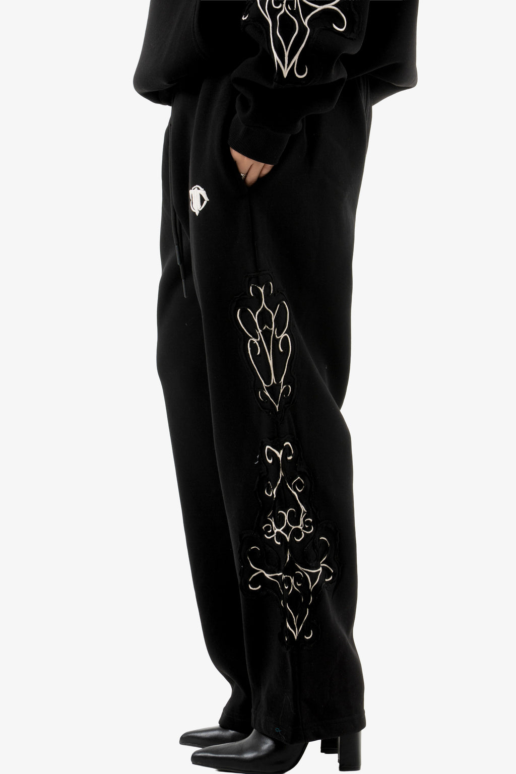 BLACK MIDNIGHT SWEATPANTS