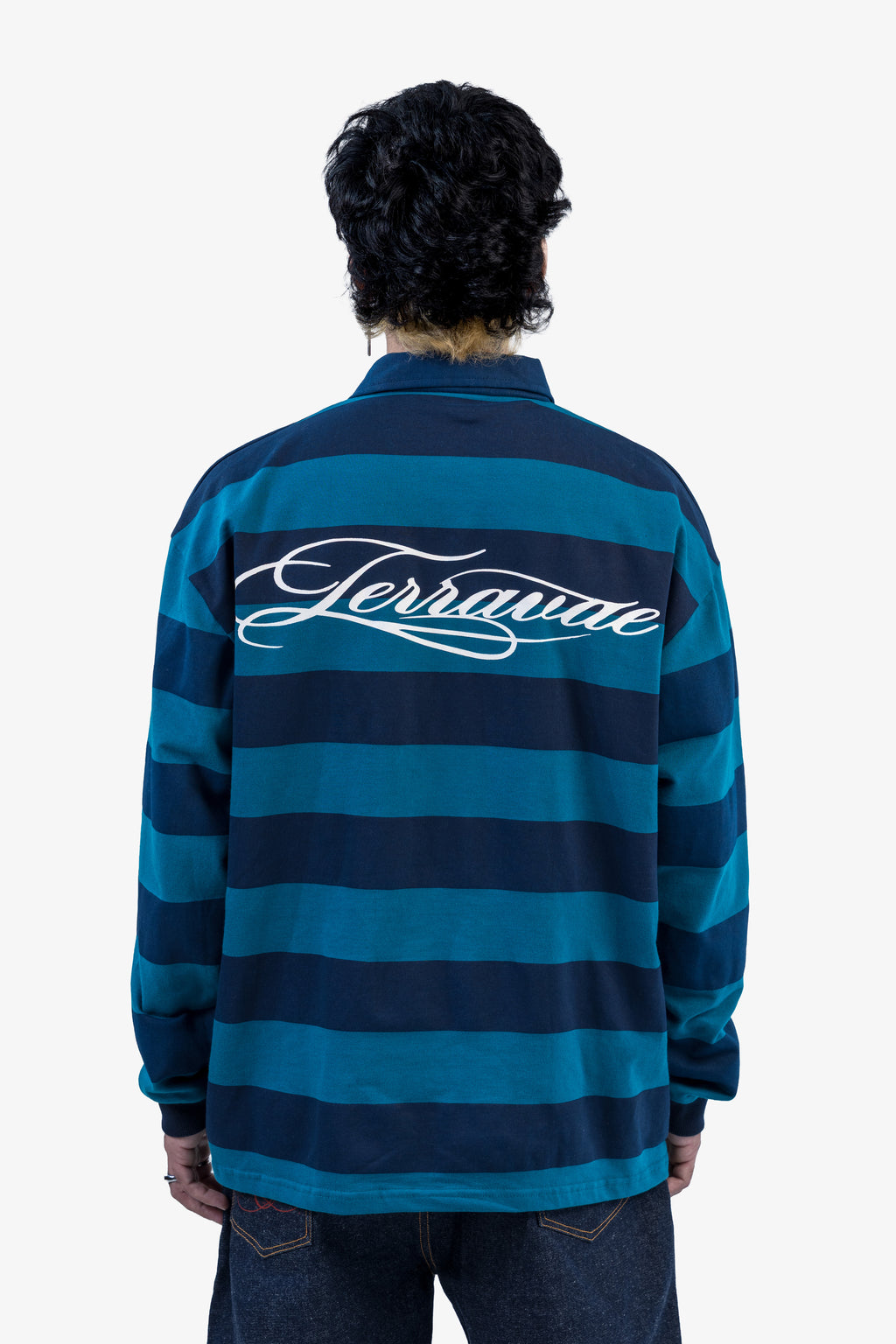 TEAL STRIPE POLO