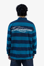 TEAL STRIPE POLO