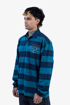 TEAL STRIPE POLO