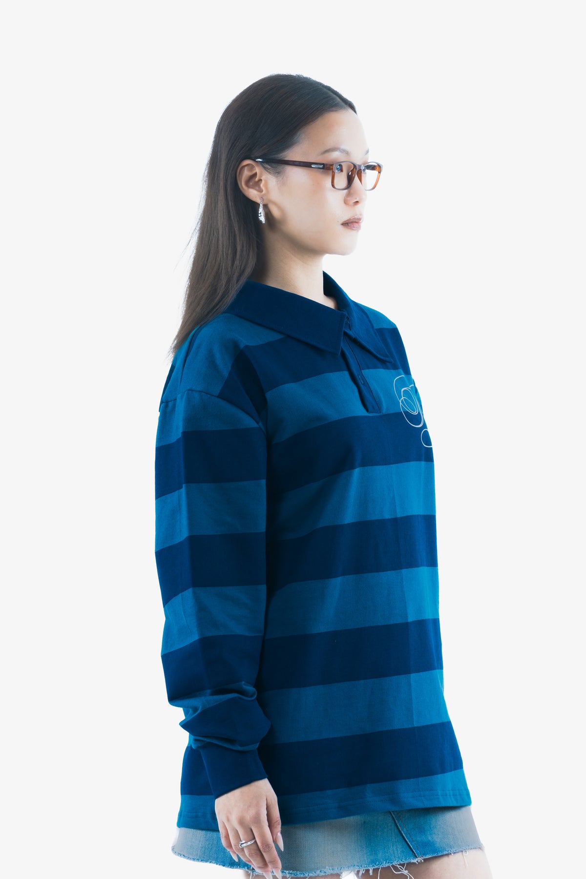 TEAL STRIPE POLO