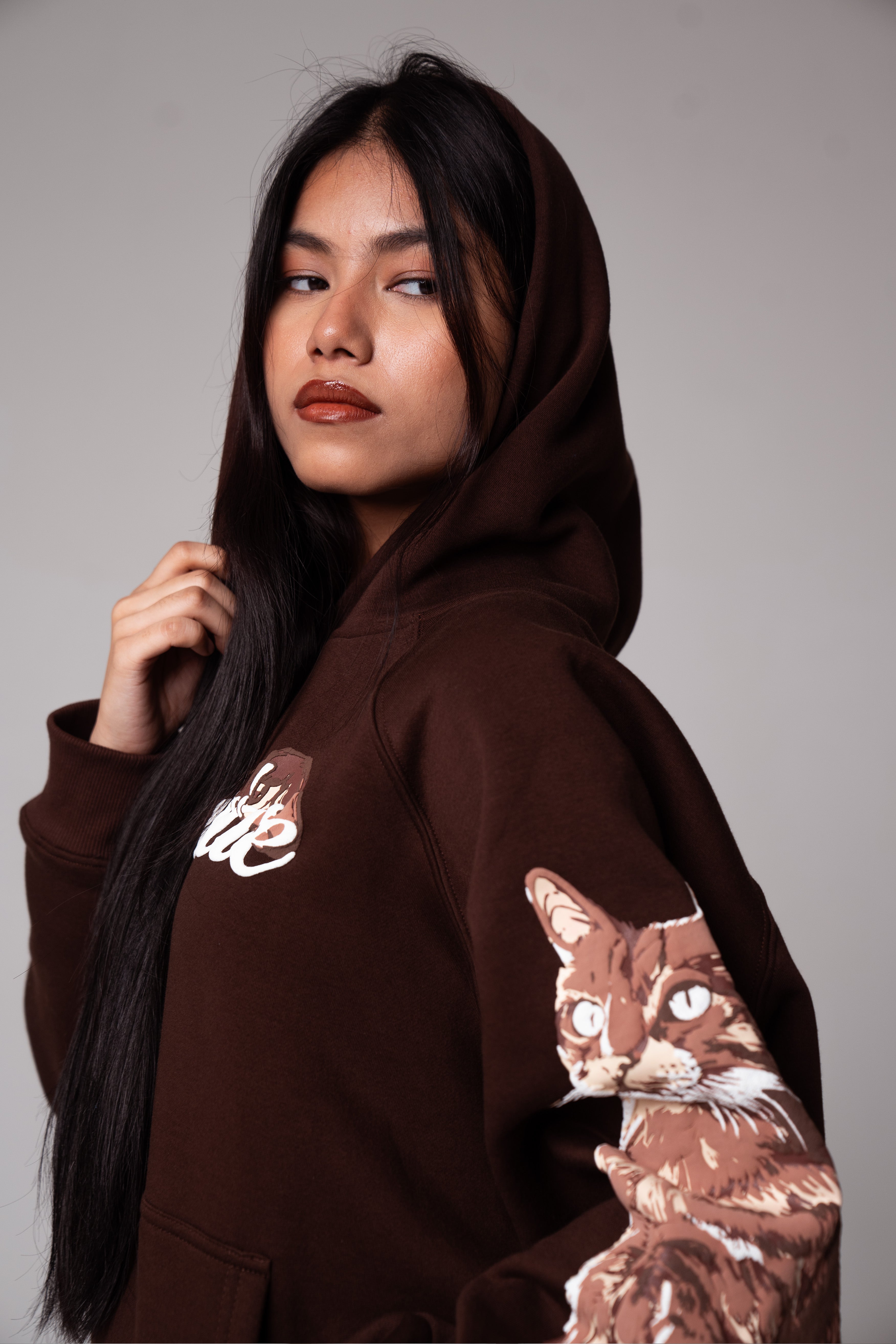 MOCHA CAT HOODIE