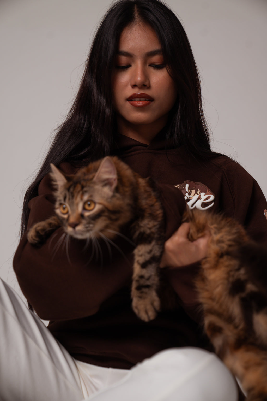 MOCHA CAT HOODIE