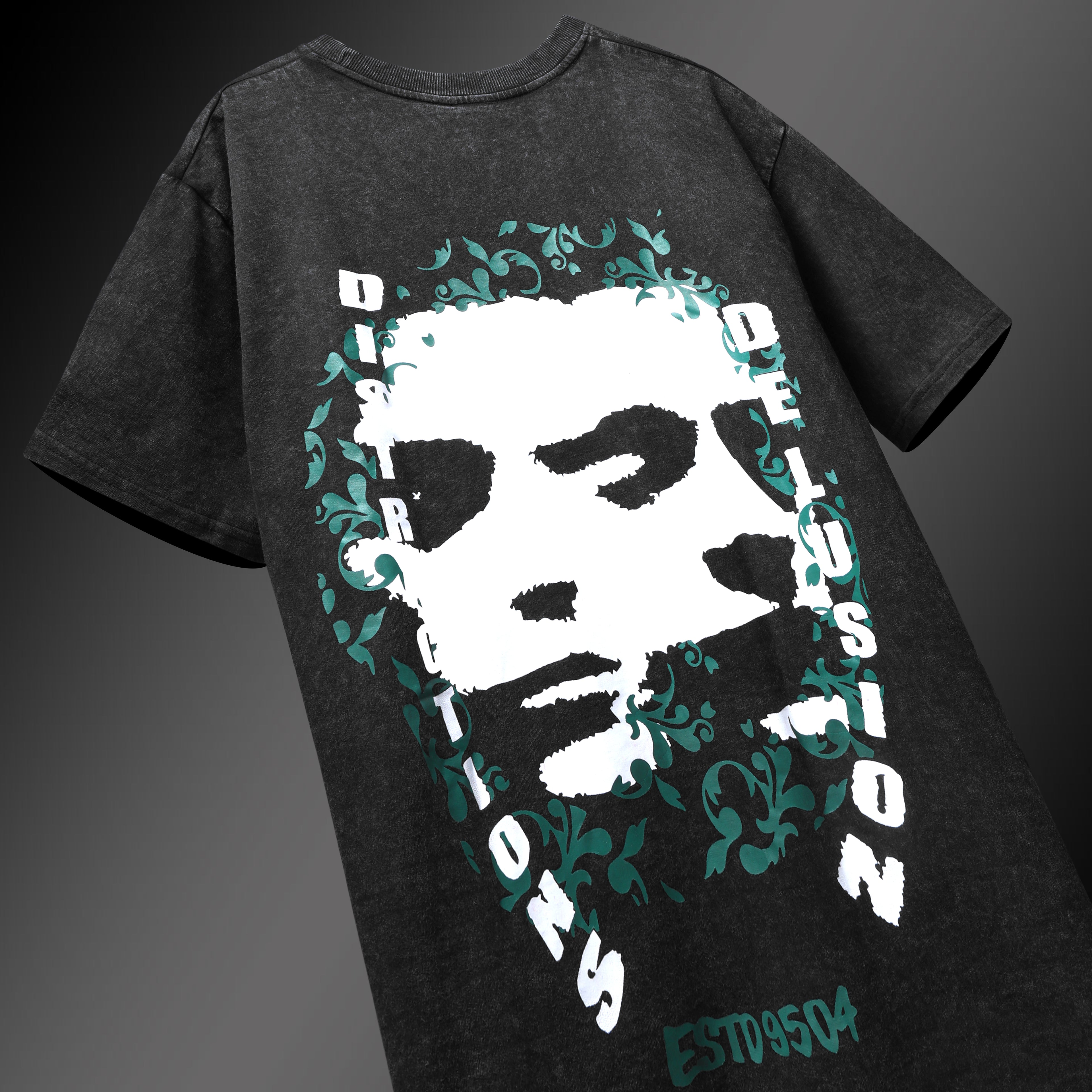 ACID WASH DSTRCTD IN DLUSION T-SHIRT