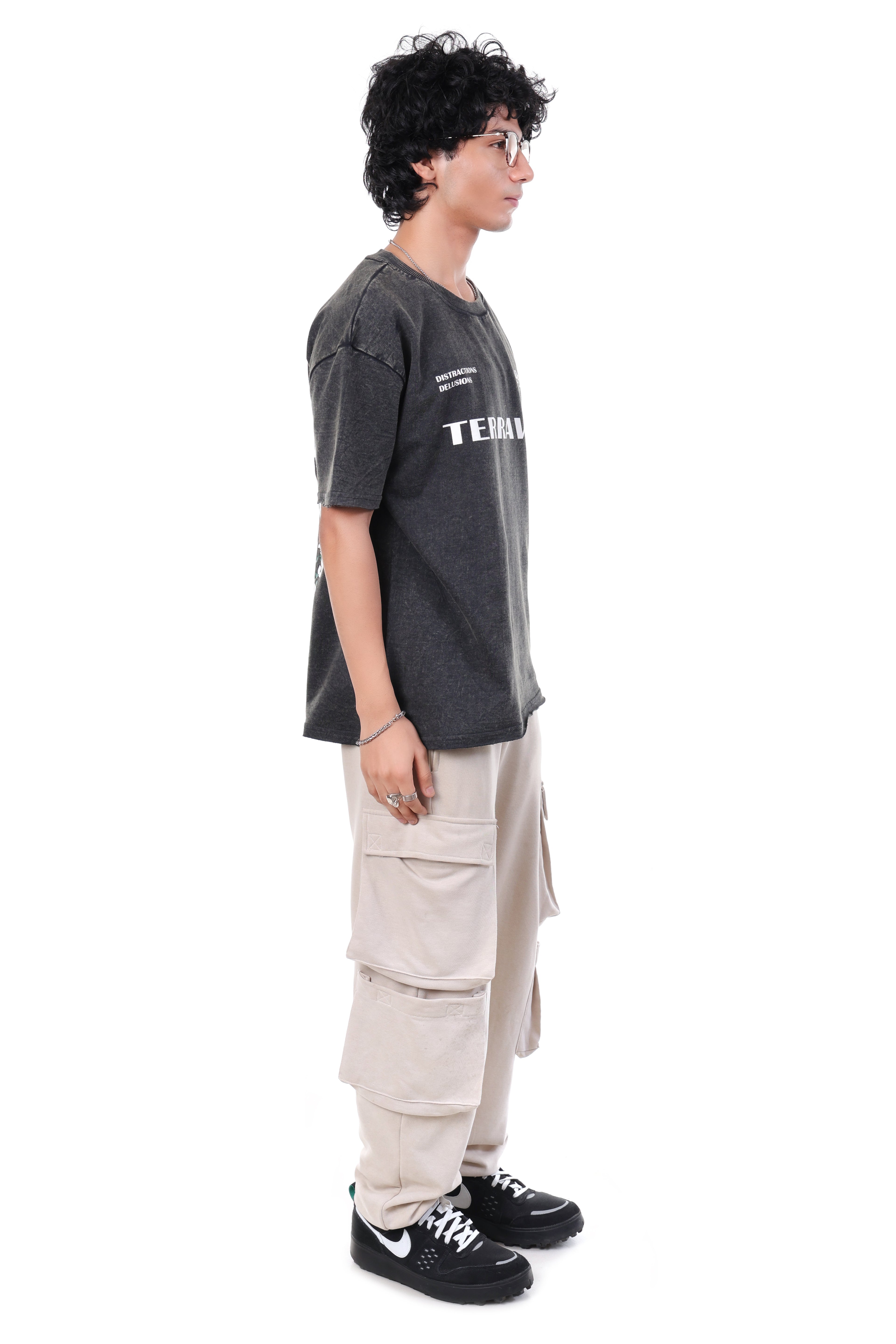 ACID WASH DSTRCTD T-SHIRT [UNISEX]