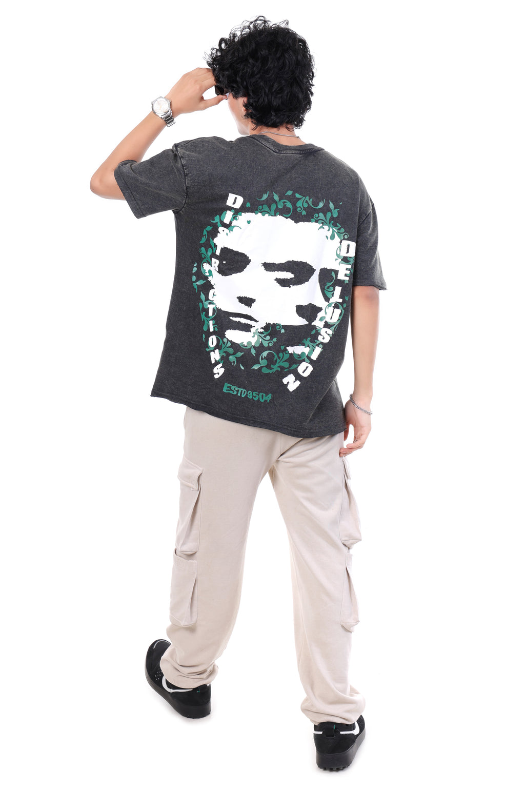 ACID WASH DSTRCTD T-SHIRT [UNISEX]