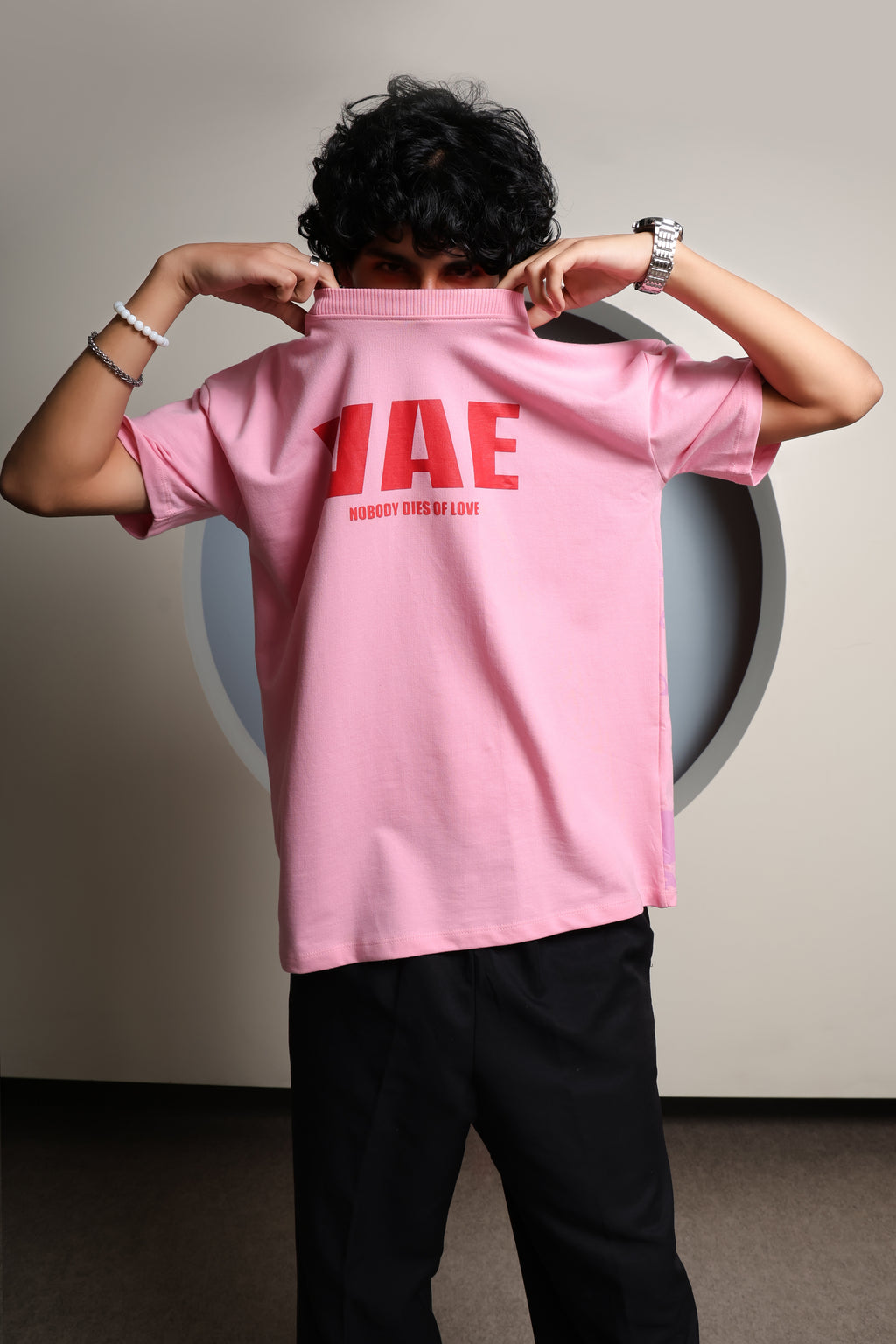 PINK LOVE LOGGED OUT T-SHIRT