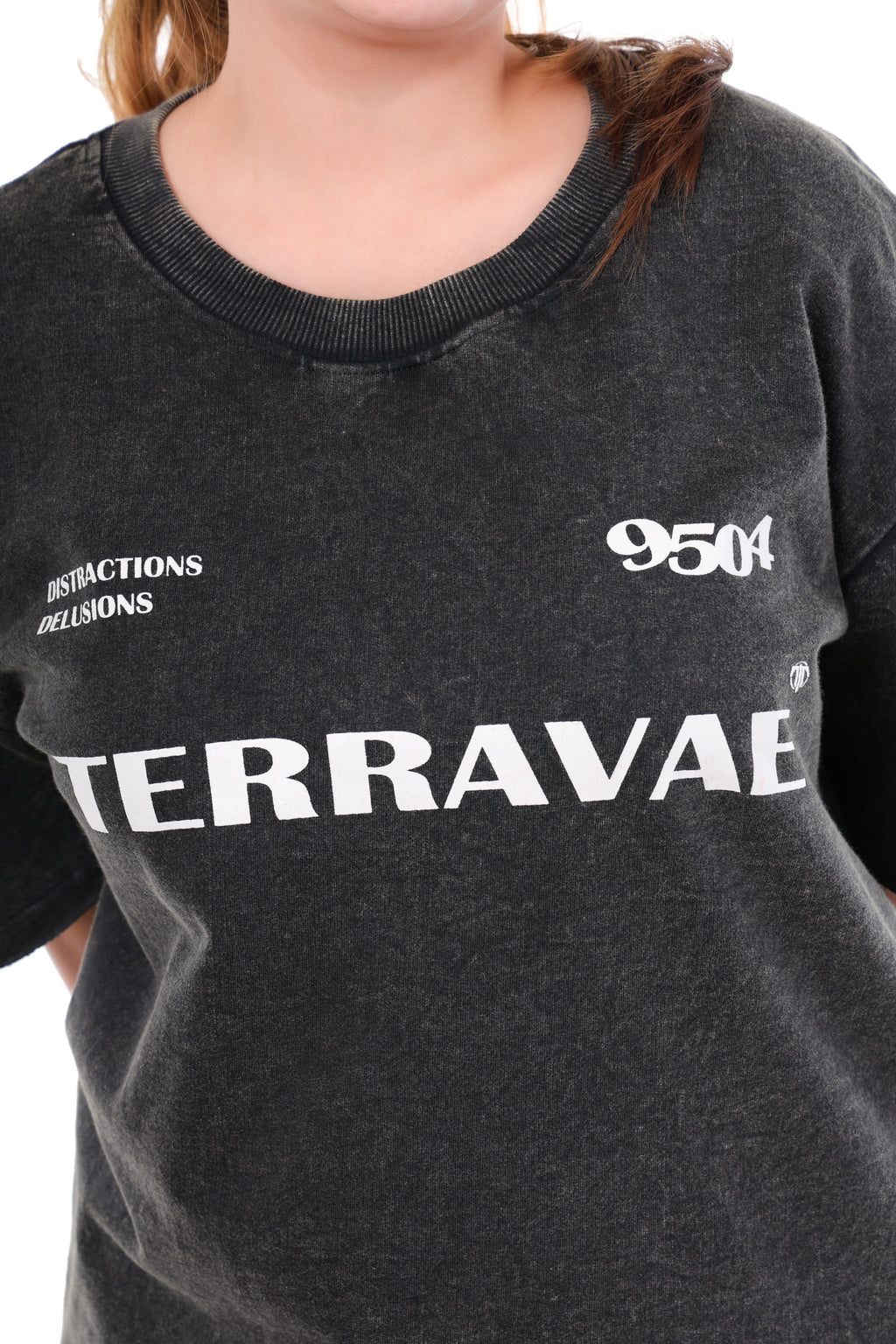 ACID WASH DSTRCTD IN DLUSION T-SHIRT