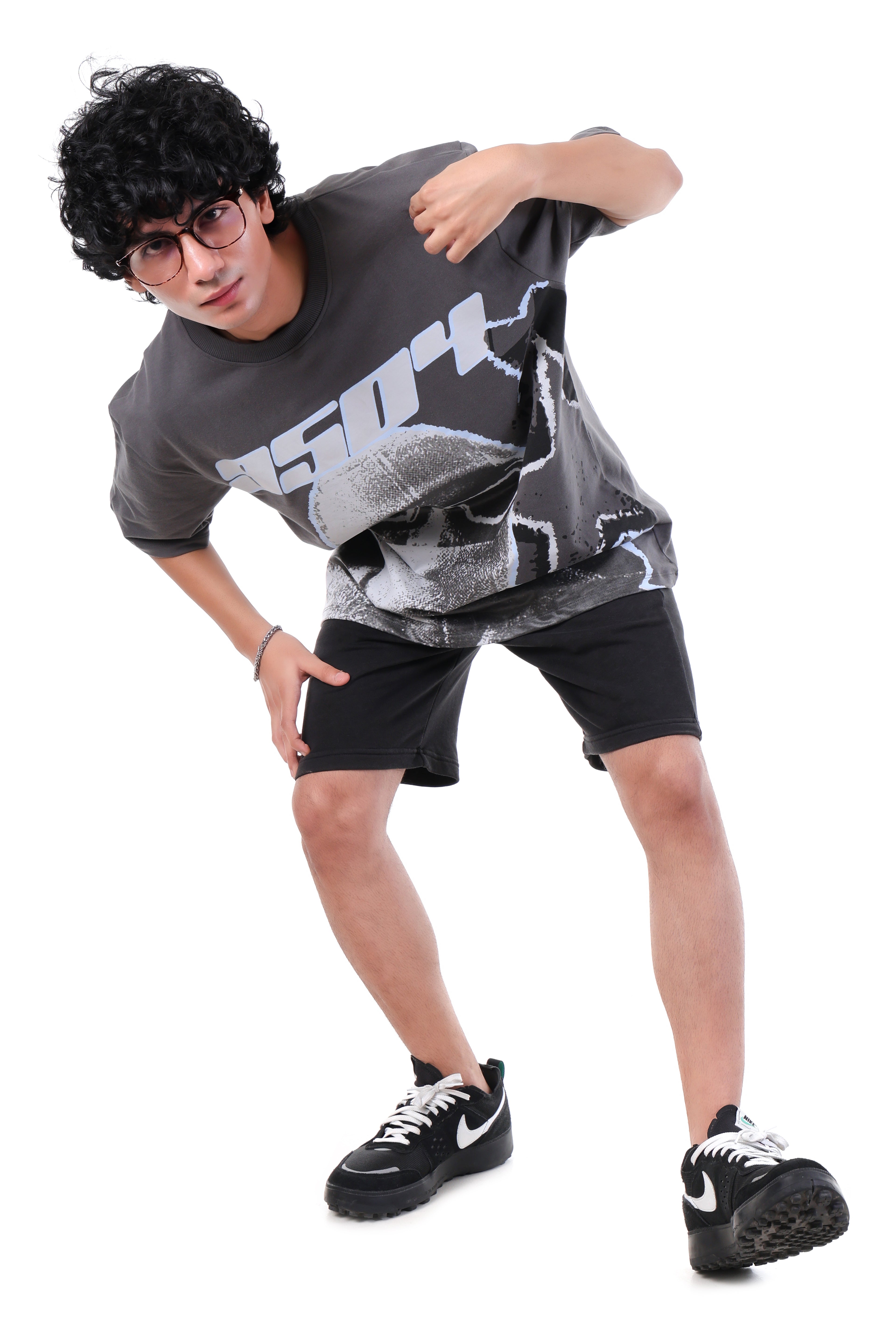 GREY SKI T-SHIRT [UNISEX]