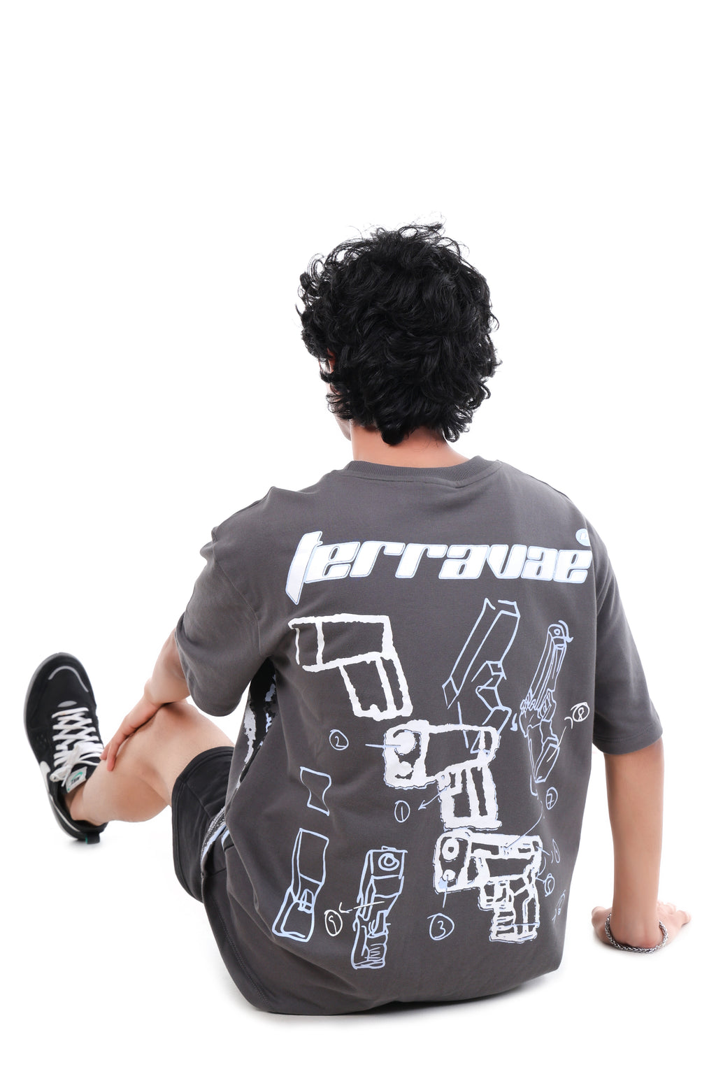 GREY SKI T-SHIRT [UNISEX]
