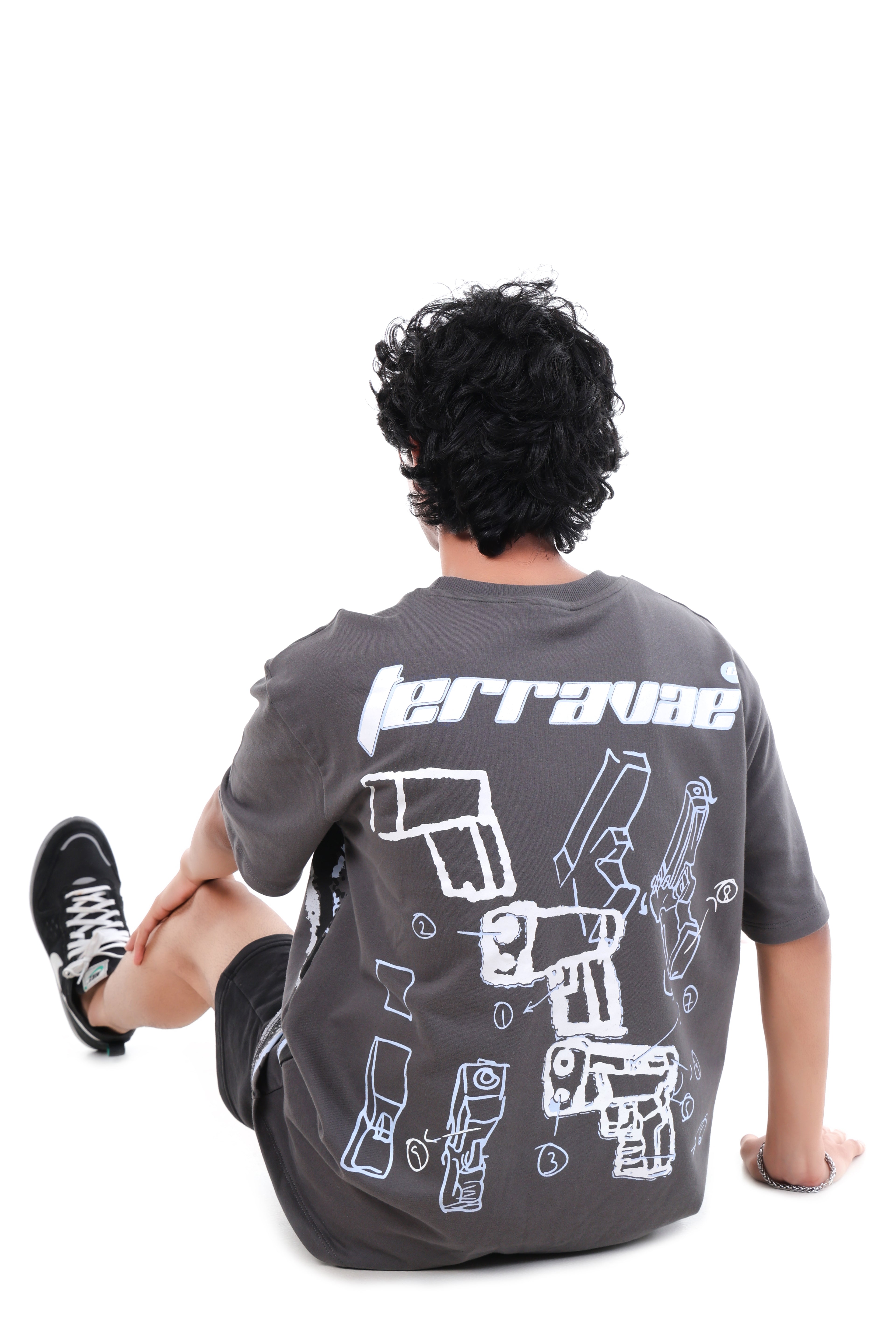 GREY SKI T-SHIRT [UNISEX]