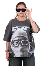 GREY SKI T-SHIRT [UNISEX]