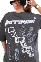 GREY SKI T-SHIRT [UNISEX]