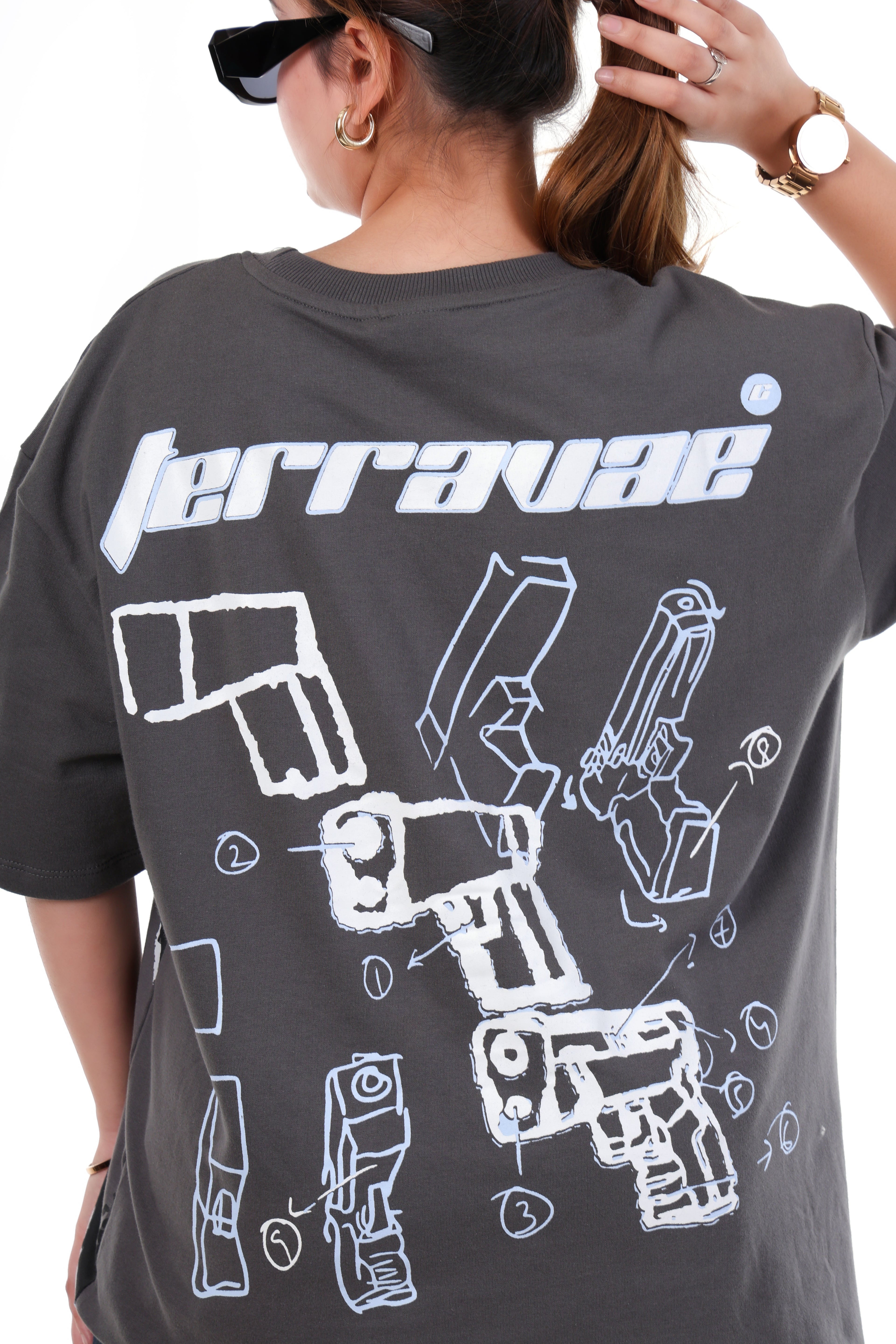 GREY SKI T-SHIRT [UNISEX]